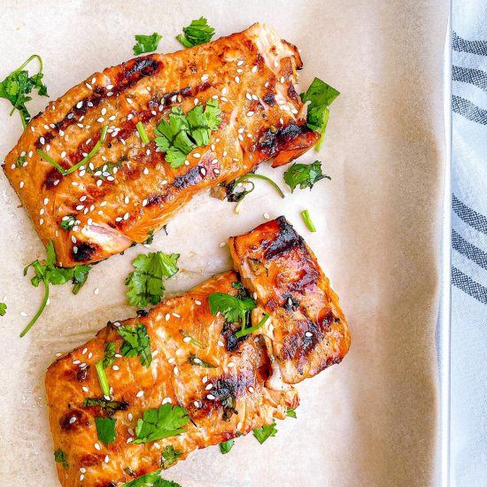 Healthy Teriyaki Glazed Salmon