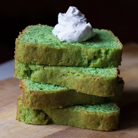 Vegan Pandan Pound Cake