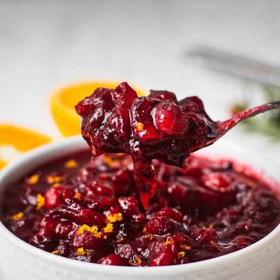 3-Ingredients Cranberry Sauce