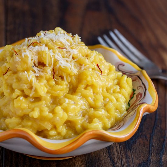 Creamy Parmesan Risotto & Saffron