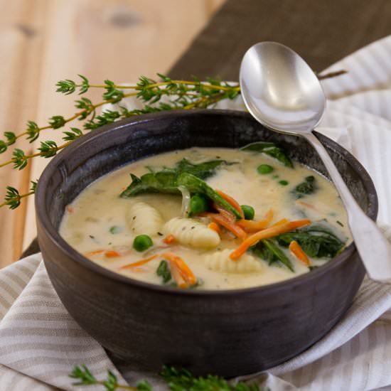 Creamy Vegetable Gnocchi Soup