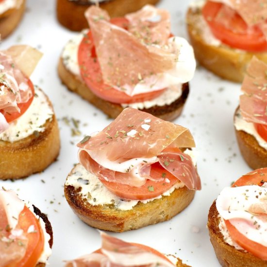 Crostini with Prosciutto