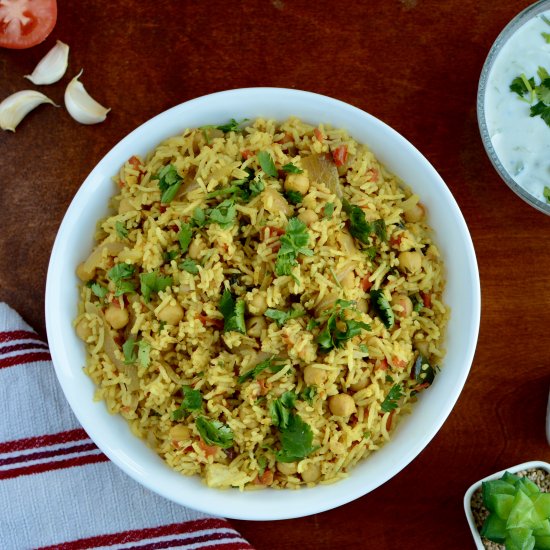 Chickpea Masala Rice