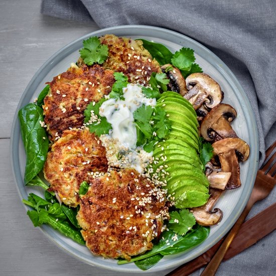 Vegan potato latkes