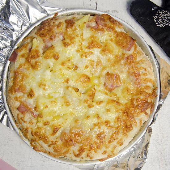 Home-made Hawaiian Pizza