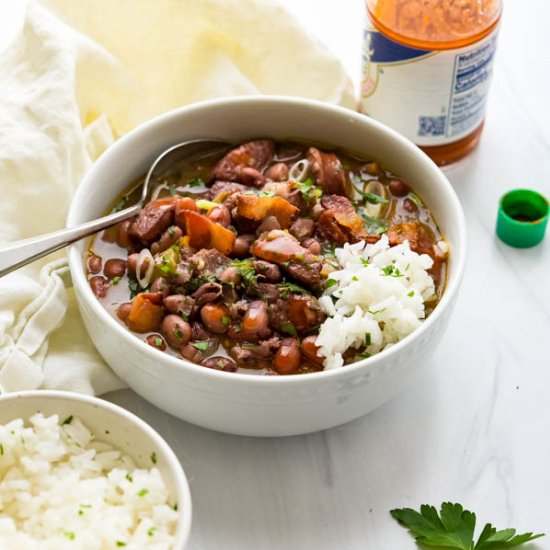 Cajun Red Beans Rice & Sausage