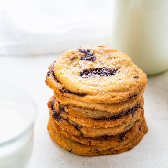 Salted Tahini Chocolate Chip Cookie