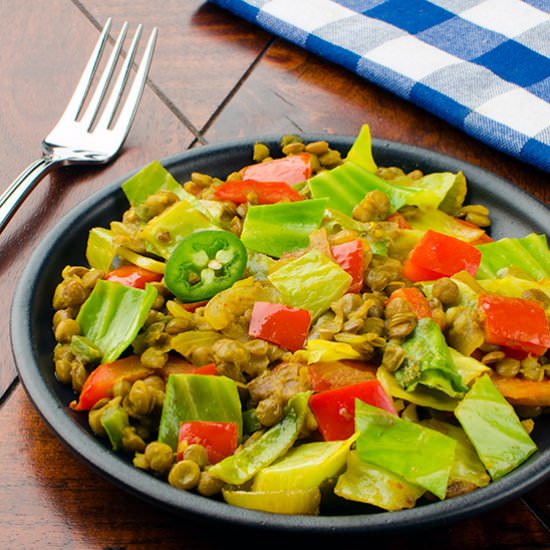 Lentil and Cabbage Curry