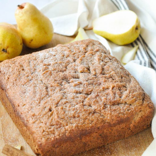 Fall Spiced Pearsauce Cake