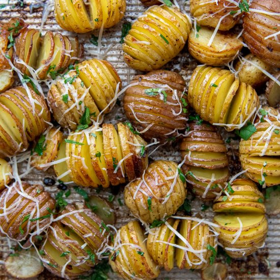 Mini Hasselback Potatoes