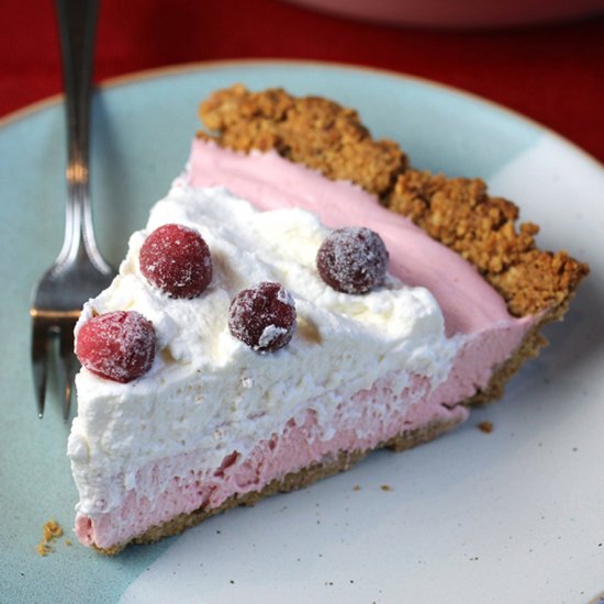 Cranberry-Pomegranate Mousse Pie