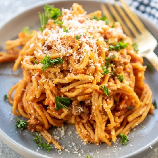 Instant Pot Sneaky Veggie Spaghetti