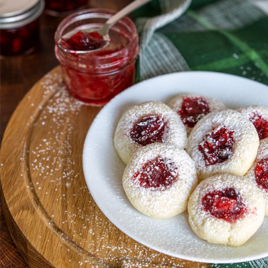 Apple Cranberry Homemade Jam Cookie