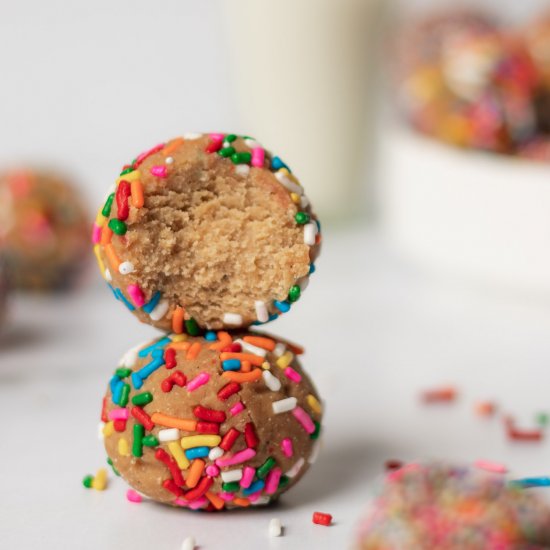 Cake Batter Protein Balls