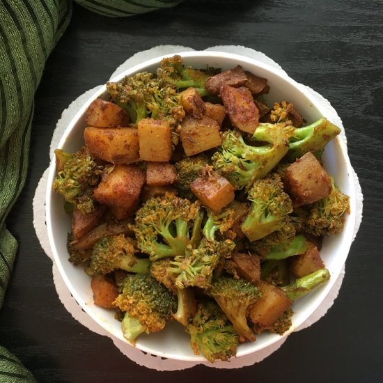 CHATPATA AND SPICY ALOO BROCCOLI