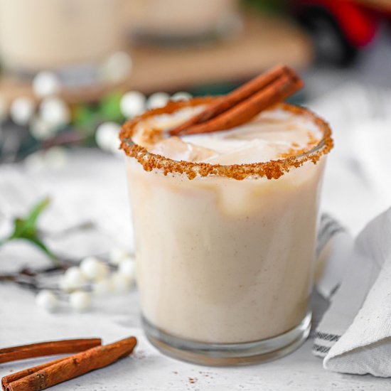 Festive Spiked Butterscotch Eggnog