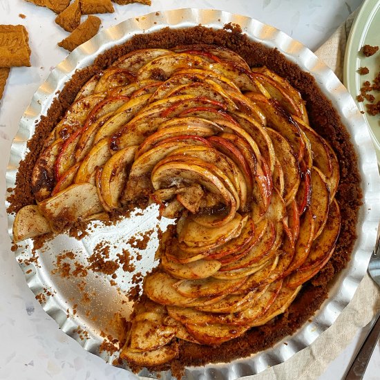 Spiced Apple Rose Tart