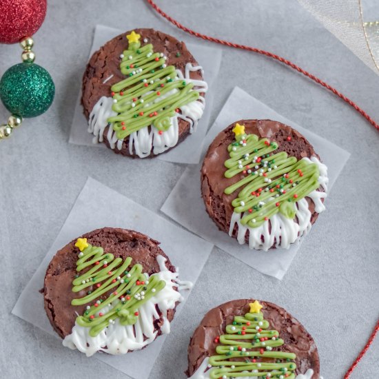 Christmas Tree Brownies