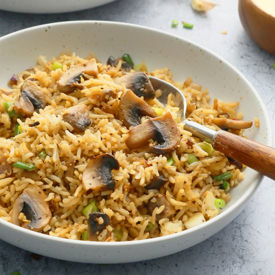 Garlic Butter Mushroom Fried Rice