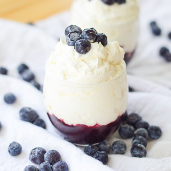 Keto Blueberry Cheesecake Cups