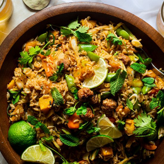 Honey Garlic Fried Rice