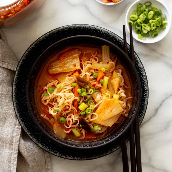 Kimchi Ramen Noodle Soup