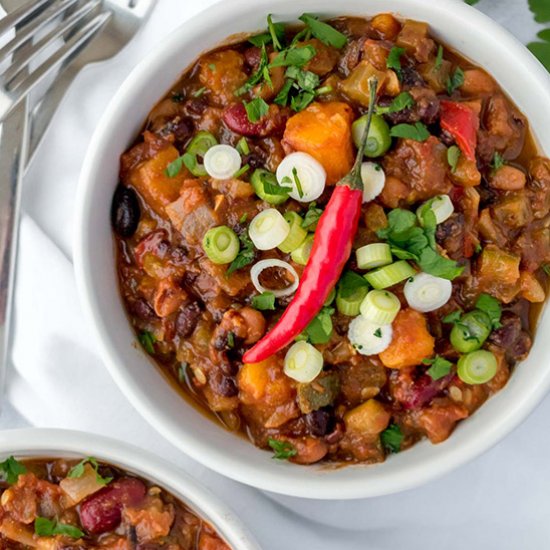 Slow Cooker Vegan Chilli