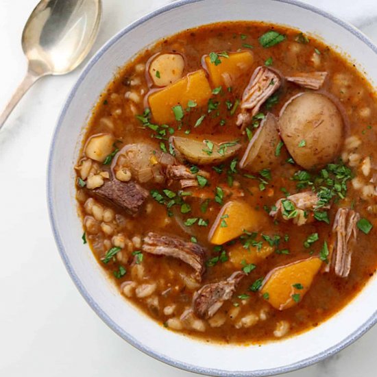 Slow Cooker Beef Stew with Barley