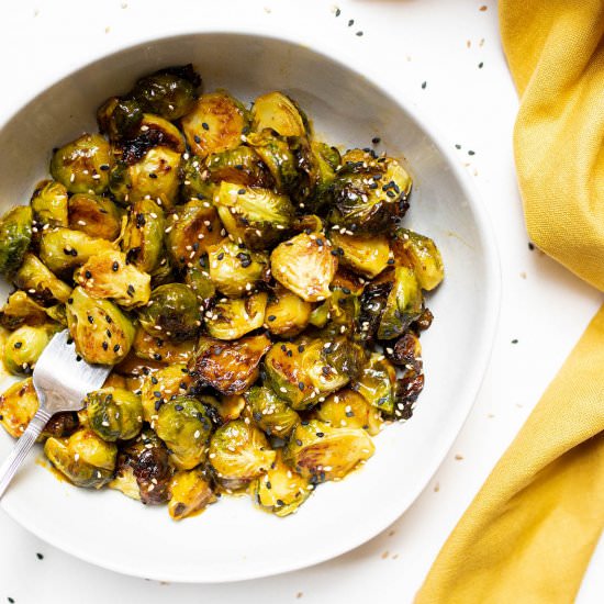 Sesame Orange Brussels Sprouts