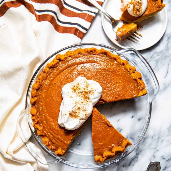 The Best Gluten Free Pumpkin Pie