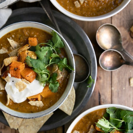 Butternut Squash Black Bean Soup