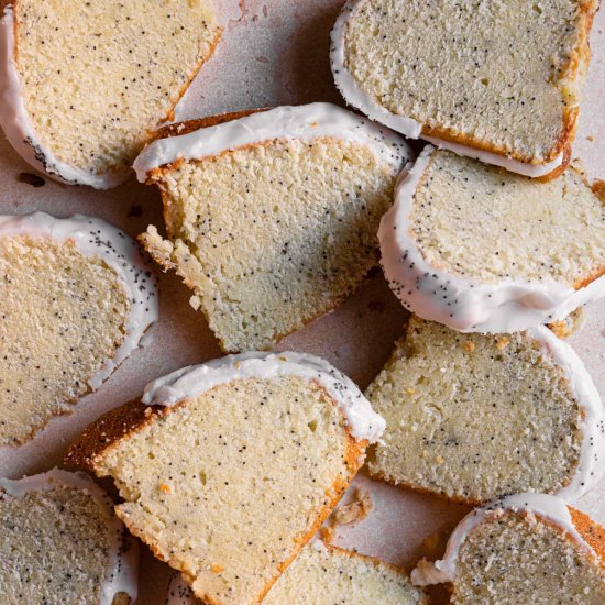 Almond poppyseed bundt cake