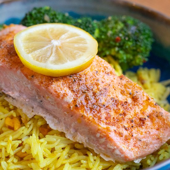 Hawaiian Salt Lemon Butter Salmon