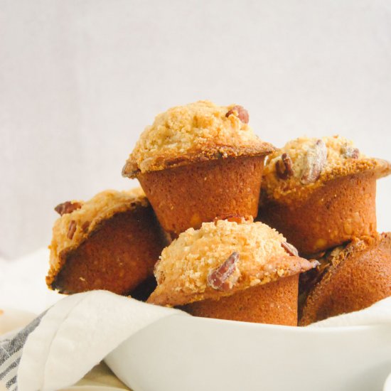 Maple Pecan Streusel Muffins