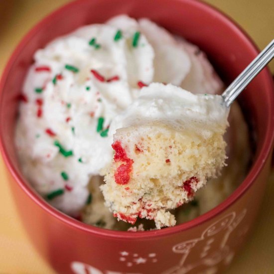 Christmas box mix mug cake