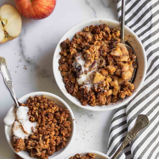 Single Serve Apple Crisp