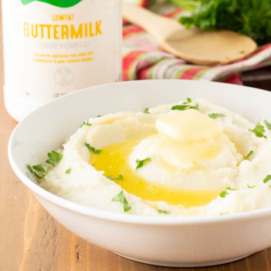 Creamy Buttermilk Cauliflower Mash