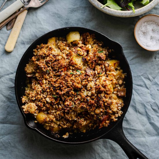 Root veg crumble