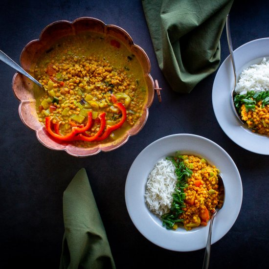 RED LENTILS CURRY