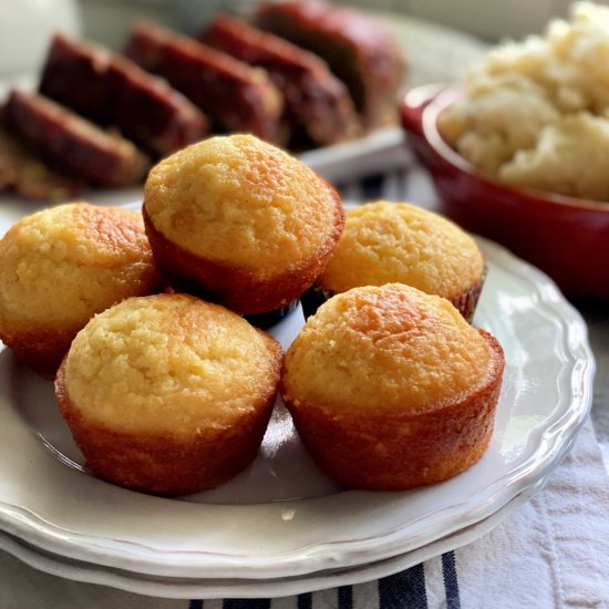 Honey Cornbread Muffins