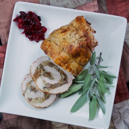 Turkey Roulade & Sausage Stuffing