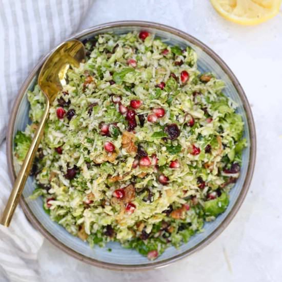 Shredded Brussels Sprout Salad