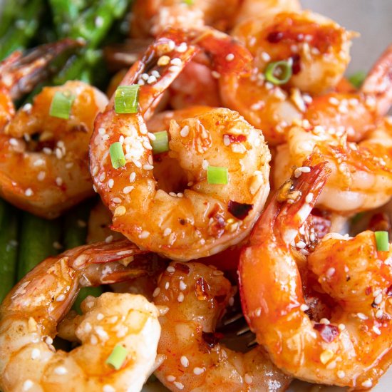 Honey Sriracha Shrimp