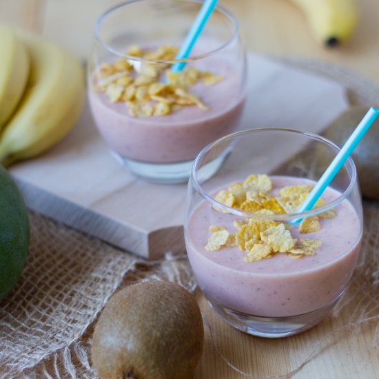 Strawberry and mango smoothie