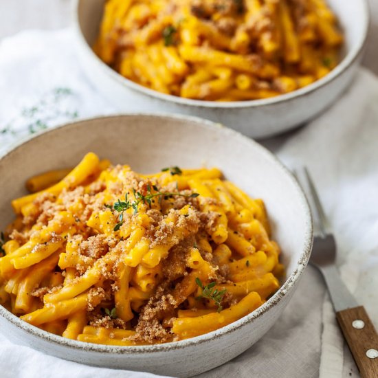 Vegan Pumpkin Mac and Cheese