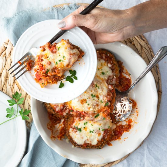 Restaurant Style Eggplant Parmesan