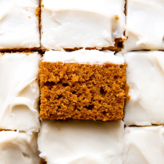 Frosted Pumpkin Sheet Cake