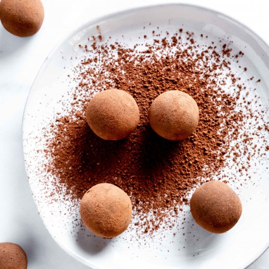 chocolate amaretto truffles