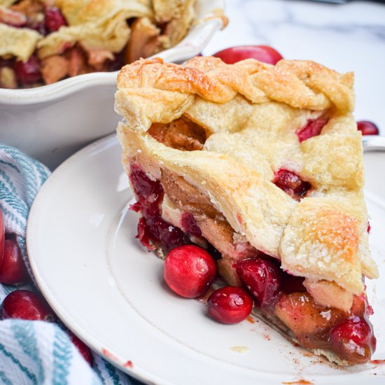 Spiced Apple Cranberry Pie