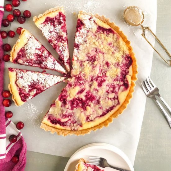 Cranberry Cheesecake Pie